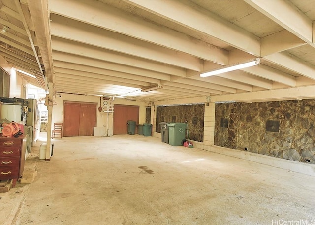 miscellaneous room with concrete flooring