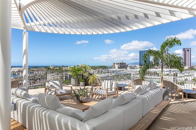 view of patio / terrace featuring outdoor lounge area