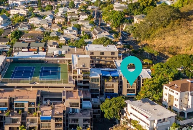 birds eye view of property