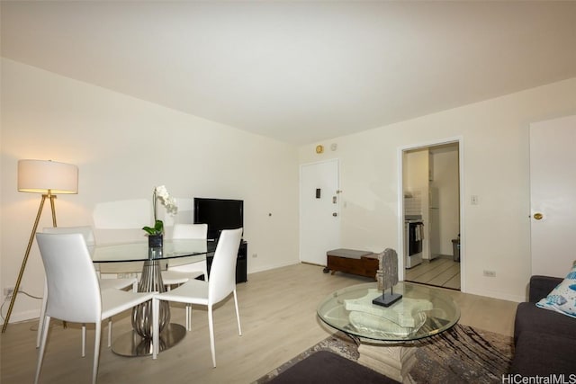 dining room featuring light hardwood / wood-style flooring