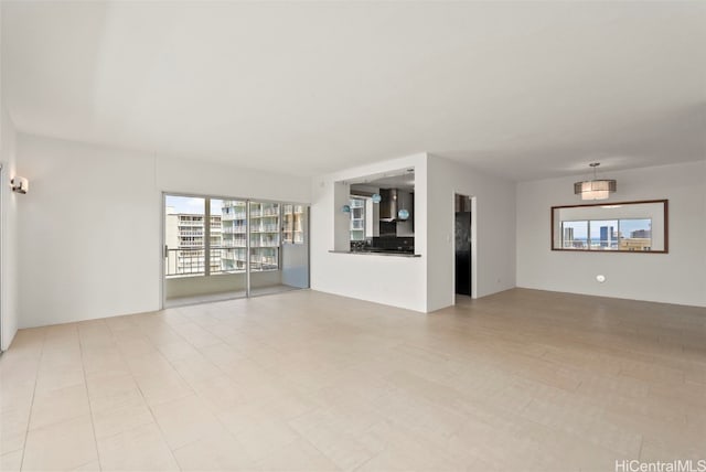 view of unfurnished living room