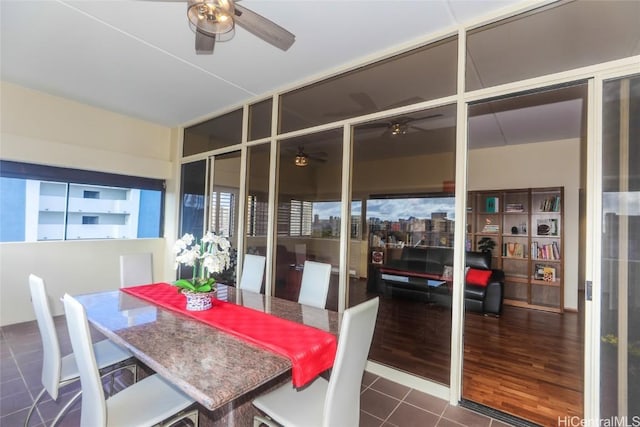 view of sunroom