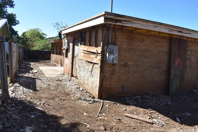 view of property exterior