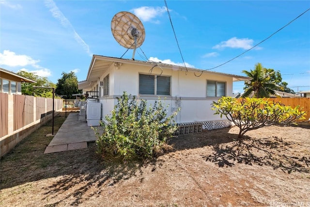 exterior space featuring fence