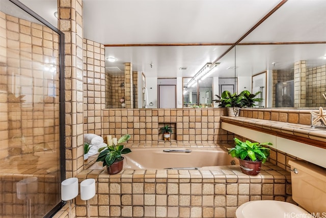 bathroom with an enclosed shower