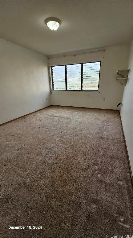 view of carpeted empty room