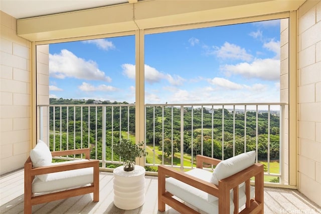 view of balcony