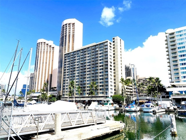 view of property featuring a water view