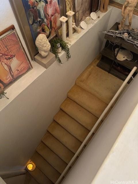 view of stairs