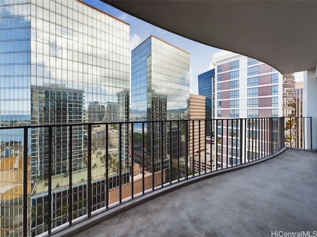 view of balcony