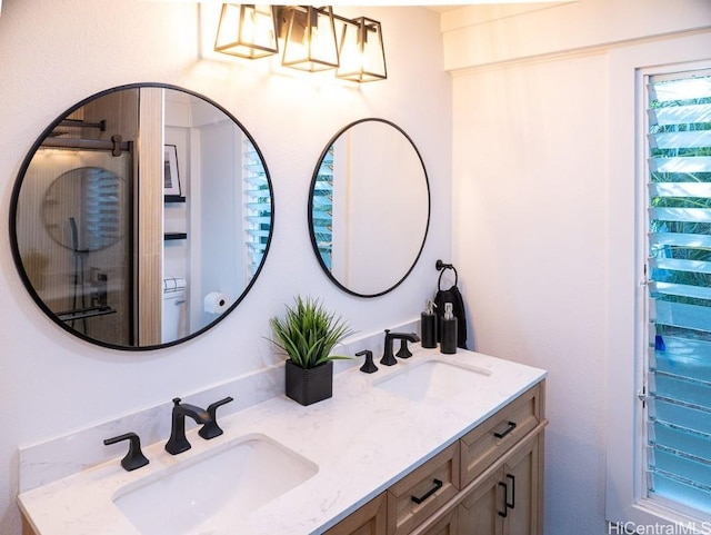 bathroom with vanity