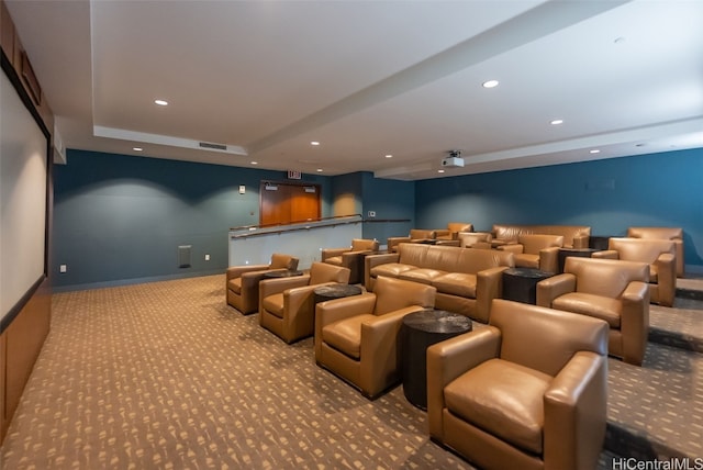 cinema with carpet floors