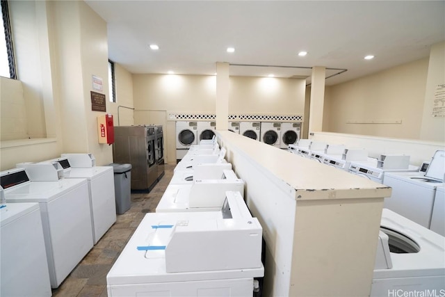 laundry room with separate washer and dryer