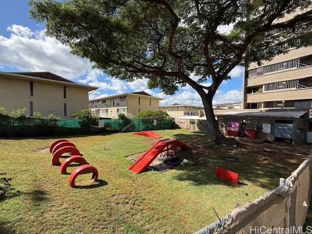 view of play area