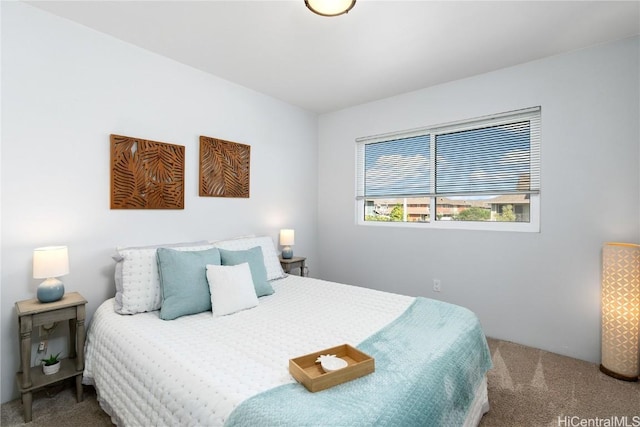 bedroom with carpet flooring