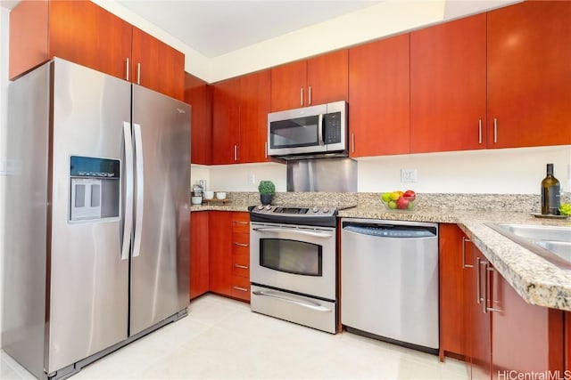 kitchen with appliances with stainless steel finishes