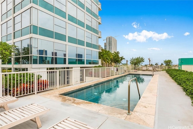 view of pool with a patio