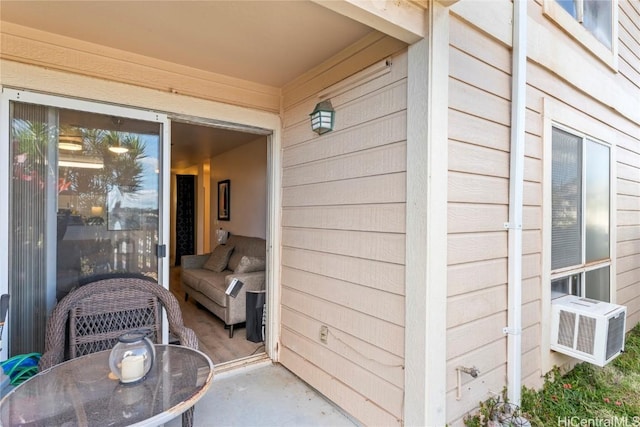 view of patio with cooling unit