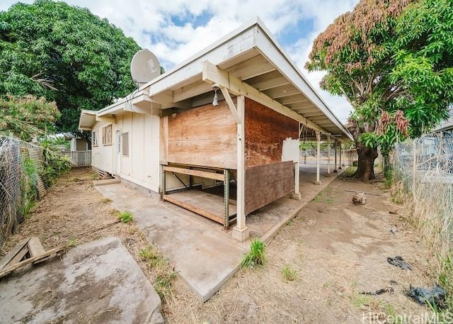 view of property exterior