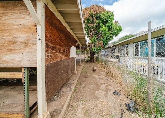 view of horse barn