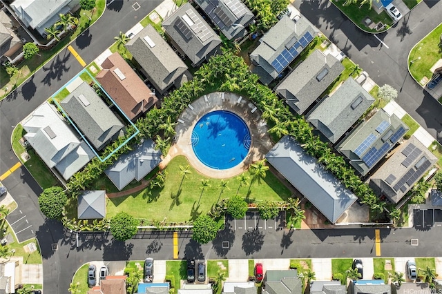 91-6221 Kapolei Pkwy Unit 235, Ewa Beach, HI 96706 - aerial view of residential area featuring property parcel outlined