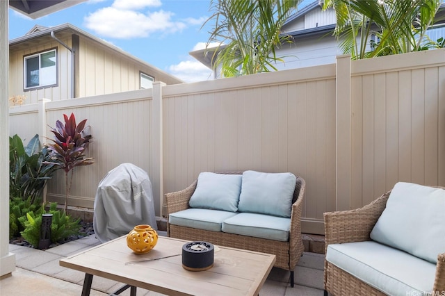91-6221 Kapolei Pkwy Unit 235, Ewa Beach, HI 96706 - view of patio featuring an outdoor hangout area