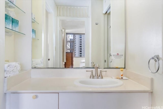 bathroom with vanity