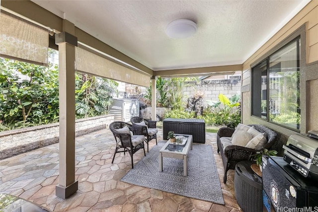 view of sunroom