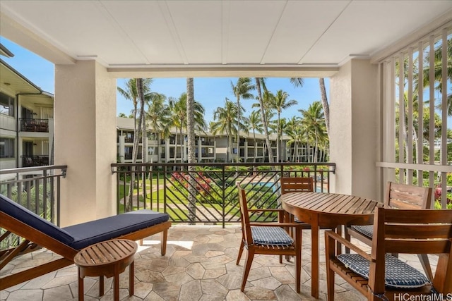 view of sunroom / solarium