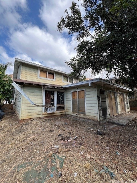 view of rear view of property