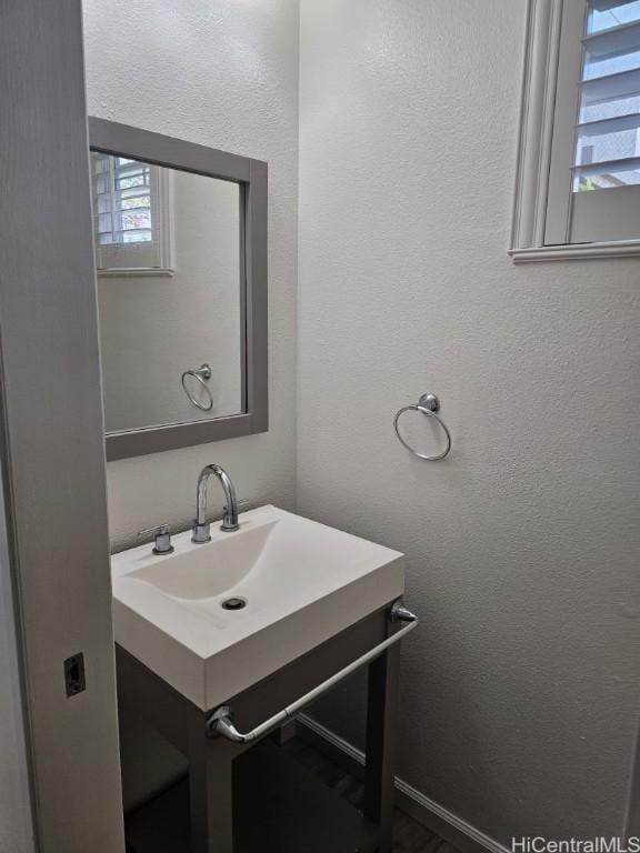 bathroom featuring vanity and a wealth of natural light