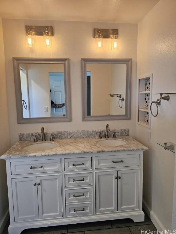 bathroom with vanity