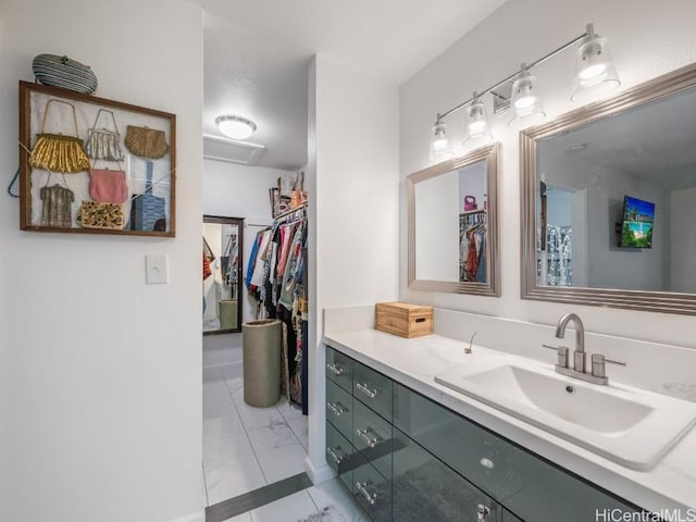 bathroom featuring vanity