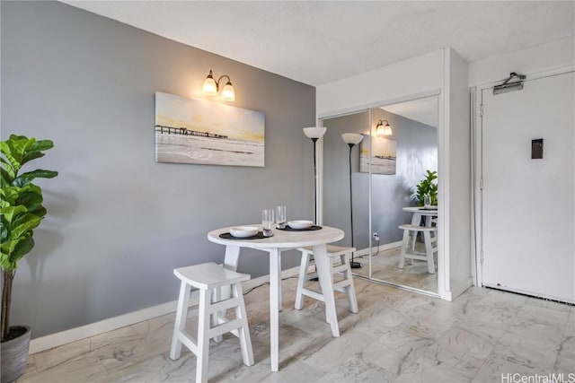 view of dining area