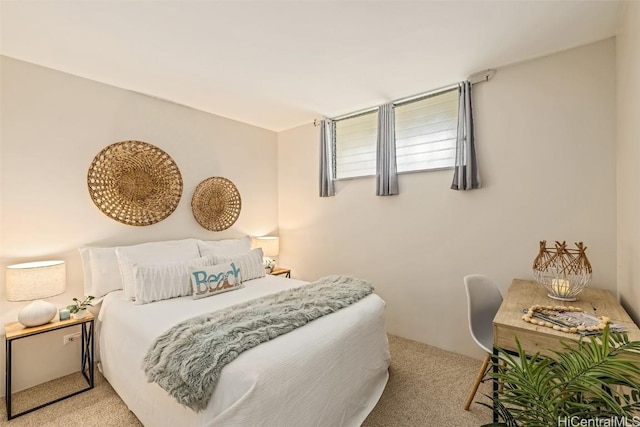 bedroom with carpet floors