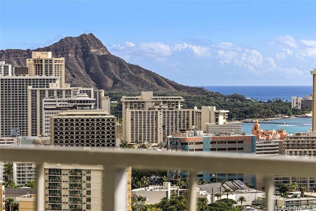 view of city featuring a water view