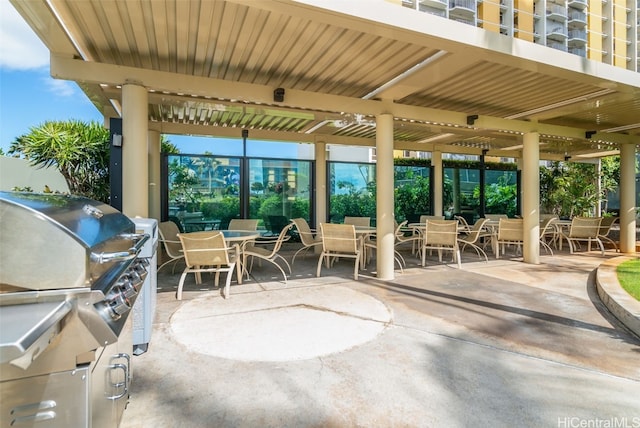 view of patio / terrace featuring area for grilling