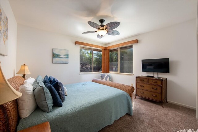68-1125 N Kaniku Dr Unit 102, Kamuela, HI 96743 - bedroom featuring carpet flooring and ceiling fan