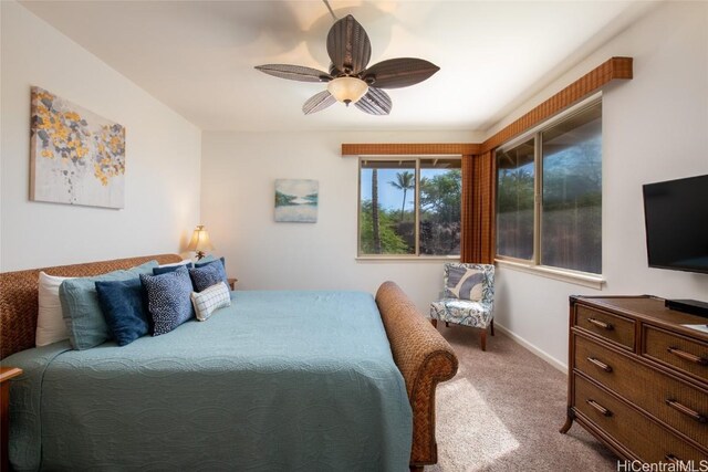 68-1125 N Kaniku Dr Unit 102, Kamuela, HI 96743 - bedroom with carpet and ceiling fan