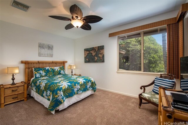 68-1125 N Kaniku Dr Unit 102, Kamuela, HI 96743 - bedroom with carpet and ceiling fan