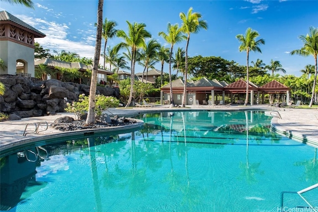 view of pool