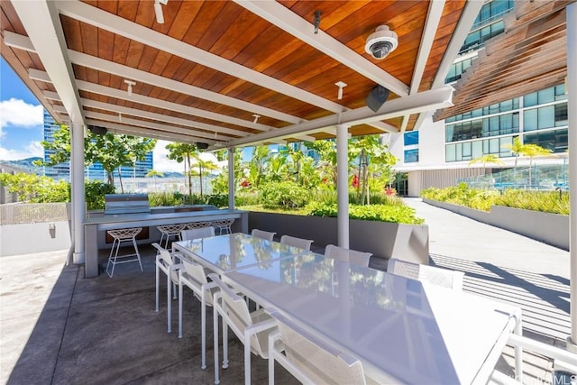 view of patio / terrace with grilling area