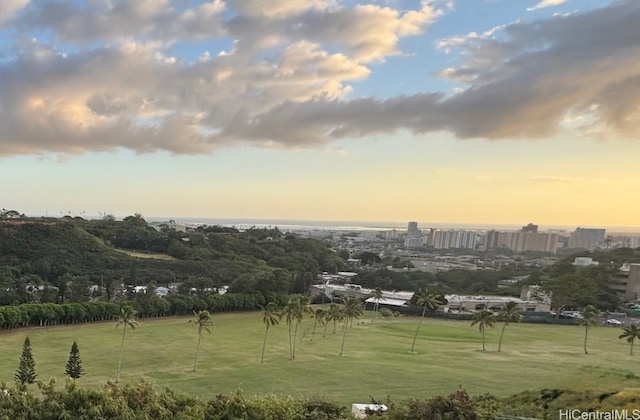 view of property's community featuring a yard