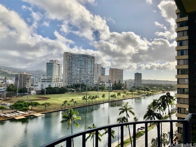 property view of water