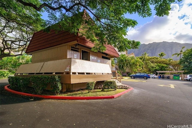 view of property with a mountain view