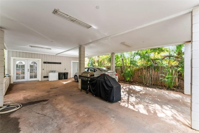 view of patio with french doors