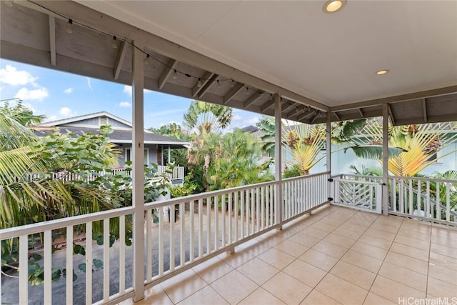 view of balcony