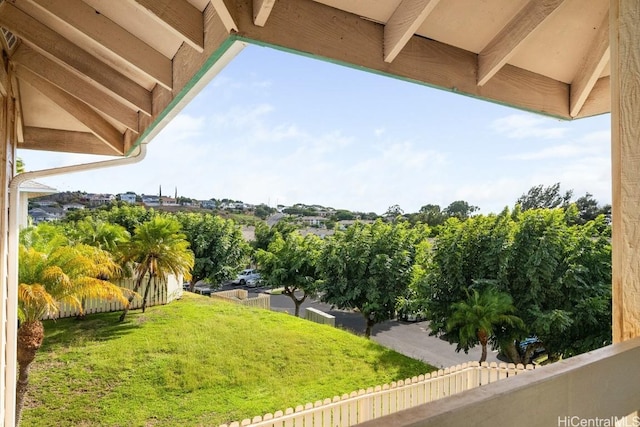 view of balcony