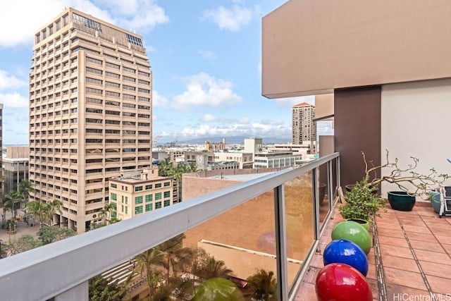 view of balcony