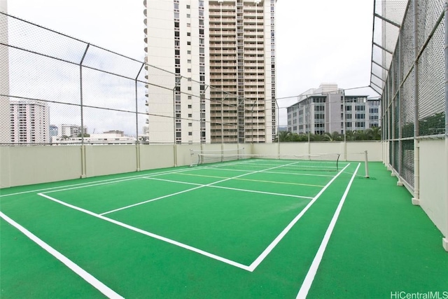 view of tennis court